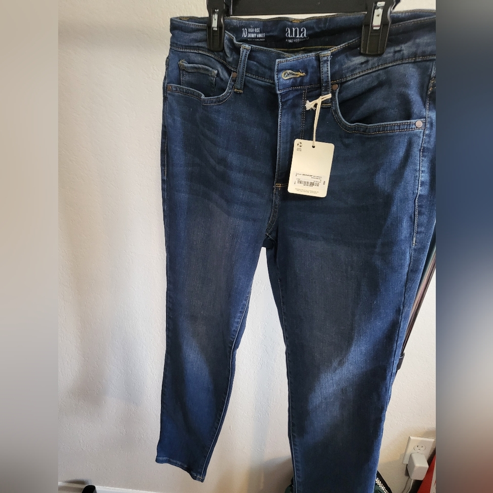 a.n.a Dark Blue Ankle Jeans